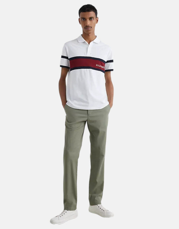 Tommy Hilfiger Regular Fit Colorblock Flag Polo Shirt