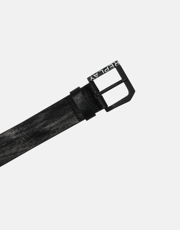 Replay Vintage Effect Leather Belt